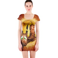 Short Sleeve Bodycon Dress by FantasyWorld7