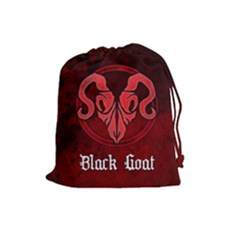 Black Goat Drawstring Pouch (large)