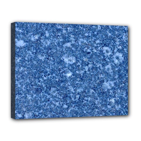 Marble Blue Canvas 14  X 11  by trendistuff
