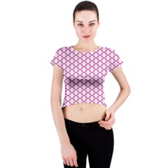 Cute Pretty Elegant Pattern Crew Neck Crop Top