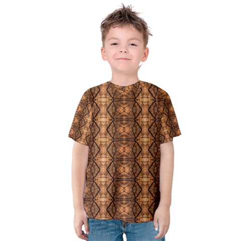 Faux Animal Print Pattern Kid s Cotton Tee by GardenOfOphir