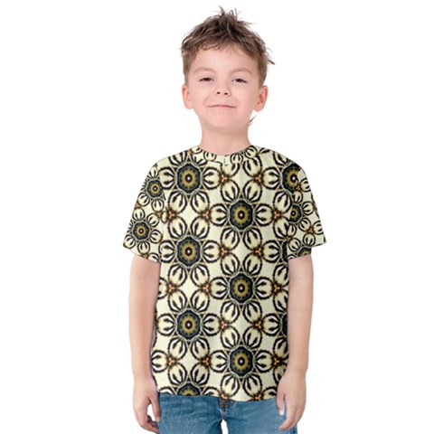 Faux Animal Print Pattern Kid s Cotton Tee by GardenOfOphir