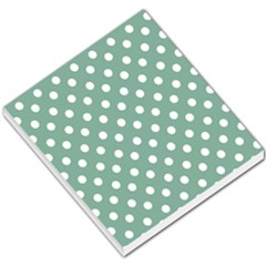 Mint Green Polka Dots Small Memo Pads by GardenOfOphir