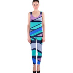 Angles And Stripes Onepiece Catsuit by LalyLauraFLM