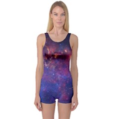 Milky Way Center One Piece Boyleg Swimsuit by trendistuff