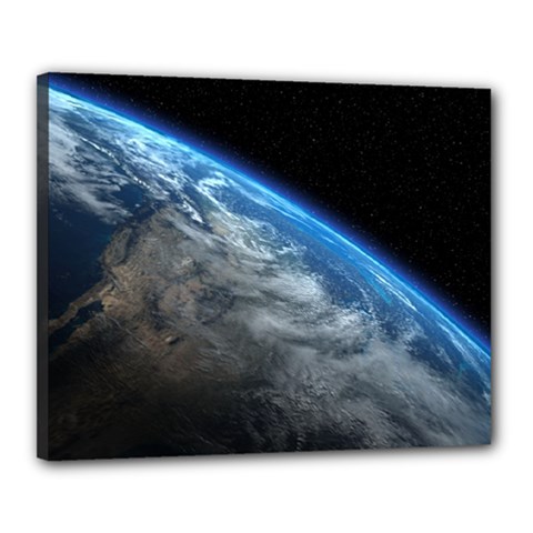 Earth Orbit Canvas 20  X 16  by trendistuff