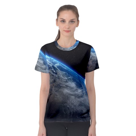 Earth Orbit Women s Sport Mesh Tees by trendistuff