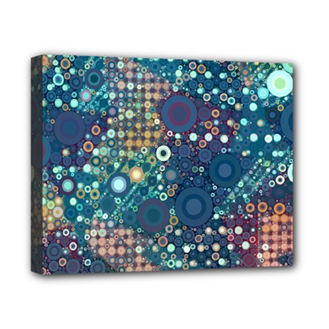 Blue Bubbles Canvas 10  X 8  by KirstenStar