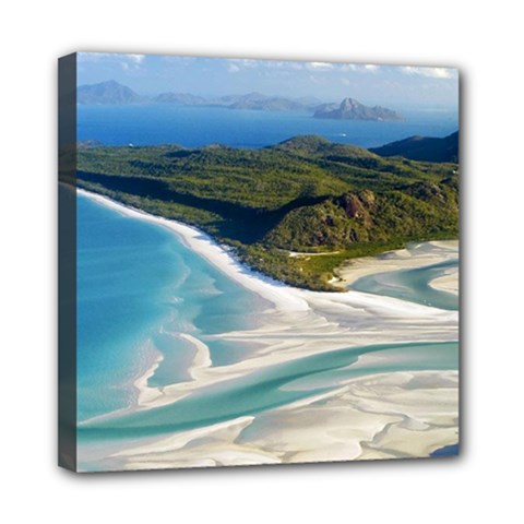 Whitehaven Beach 1 Mini Canvas 8  X 8  by trendistuff