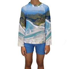 Whitehaven Beach 1 Kid s Long Sleeve Swimwear by trendistuff