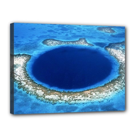 Great Blue Hole 2 Canvas 16  X 12  by trendistuff