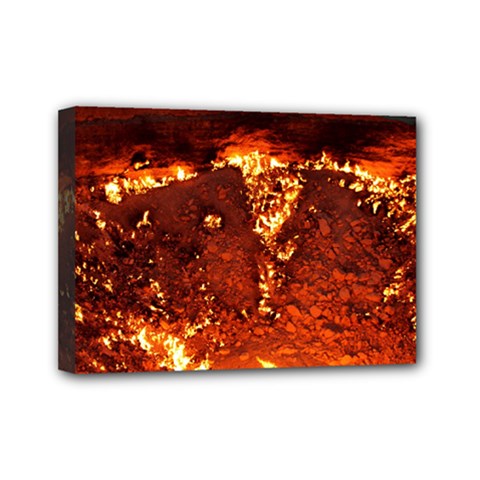 Door To Hell Mini Canvas 7  X 5  by trendistuff