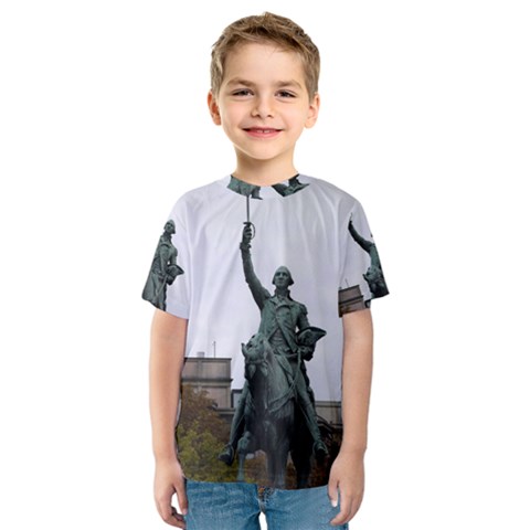 Washington Statue Kid s Sport Mesh Tees by trendistuff