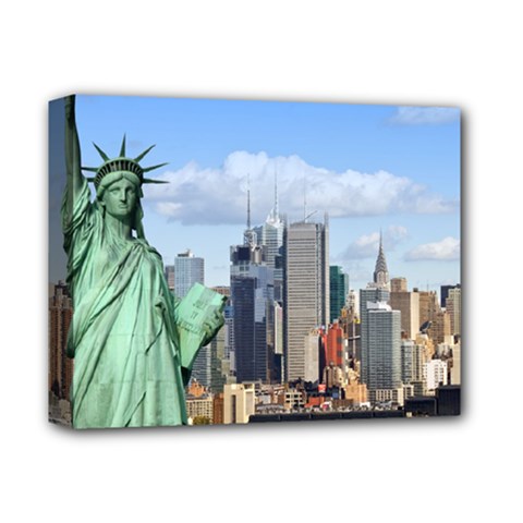 Ny Liberty 1 Deluxe Canvas 14  X 11  by trendistuff