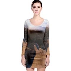 Great Wall Of China 2 Long Sleeve Bodycon Dresses by trendistuff