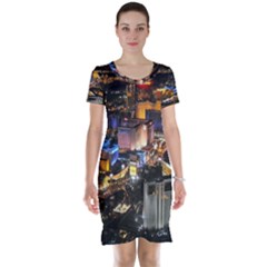 Las Vegas 1 Short Sleeve Nightdresses by trendistuff