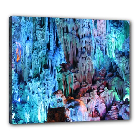 Reed Flute Caves 3 Canvas 24  X 20  by trendistuff