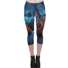 Reed Flute Caves 1 Capri Leggings by trendistuff