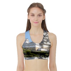 Himeji Castle Women s Sports Bra With Border by trendistuff