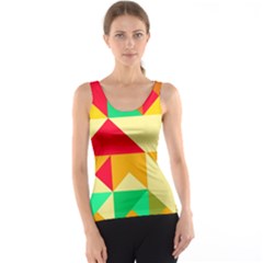 Retro Colors Shapes Tank Top by LalyLauraFLM