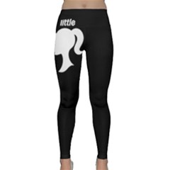 Little Sis Barbie In Black & White Yoga Leggings  by GalaxySpirit