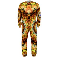 Ochre Burnt Glass Onepiece Jumpsuit (men)  by Zandiepants