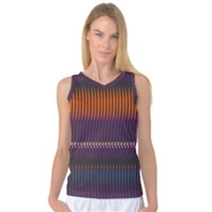 Curvy Stripes       Women s Basketball Tank Top by LalyLauraFLM