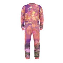 Glorious Skies, Abstract Pink And Yellow Dream Onepiece Jumpsuit (kids) by DianeClancy