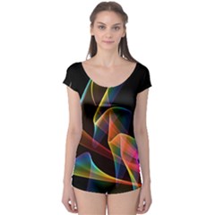 Crystal Rainbow, Abstract Winds Of Love  Boyleg Leotard (ladies) by DianeClancy