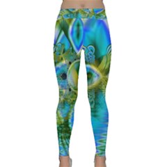 Mystical Spring, Abstract Crystal Renewal Yoga Leggings by DianeClancy