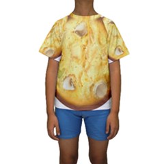 White Chocolate Chip Lemon Cookie Novelty Kid s Short Sleeve Swimwear