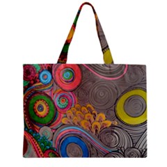 Rainbow Passion Zipper Mini Tote Bag by SugaPlumsEmporium