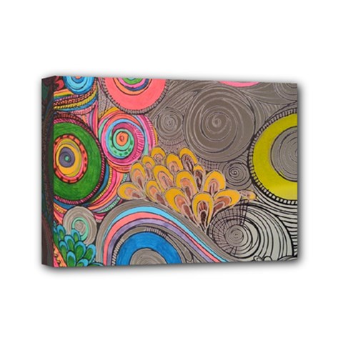 Rainbow Passion Mini Canvas 7  X 5  by SugaPlumsEmporium