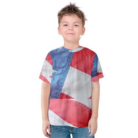 Folded American Flag Kid s Cotton Tee by StuffOrSomething