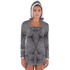 The Weave  Women s Long Sleeve Hooded T-shirt by SugaPlumsEmporium