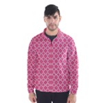 Soft pink quatrefoil pattern Wind Breaker (Men)