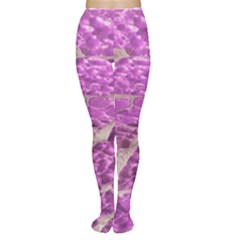 Festive Chic Pink Glitter Stone Women s Tights by yoursparklingshop