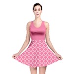 Soft pink quatrefoil pattern Reversible Skater Dress