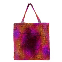 Purple Orange Pink Colorful Grocery Tote Bag by yoursparklingshop