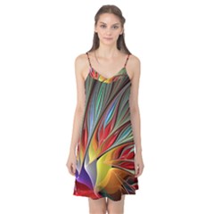 Fractal Bird Of Paradise Camis Nightgown  by WolfepawFractals