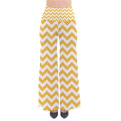 Sunny Yellow & White Zigzag Pattern Pants by Zandiepants