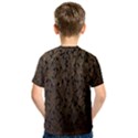 Brown Ombre Feather Pattern, Black,  Kid s Sport Mesh Tee View2