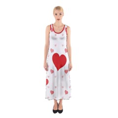Centered Heart Sleeveless Maxi Dress by TRENDYcouture