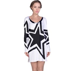 Double Star Long Sleeve Nightdress by TRENDYcouture