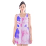 Pink N Purple Scoop Neck Skater Dress