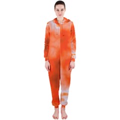 Orange Essence  Hooded Jumpsuit (ladies)  by TRENDYcouture