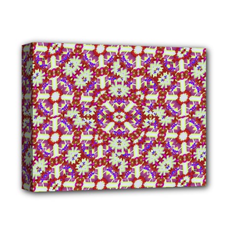 Boho Check Deluxe Canvas 14  X 11  by dflcprints