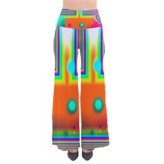 Crossroads Of Awakening, Abstract Rainbow Doorway  Women s Chic Palazzo Pants by DianeClancy