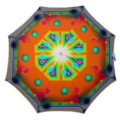 Crossroads Of Awakening, Abstract Rainbow Doorway  Straight Umbrellas by DianeClancy