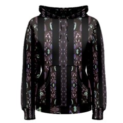 Oriental Floral Stripes Women s Pullover Hoodie by dflcprintsclothing